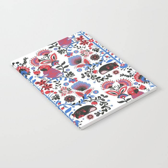 The Pug of Folk Notebook by Huebucket Society6