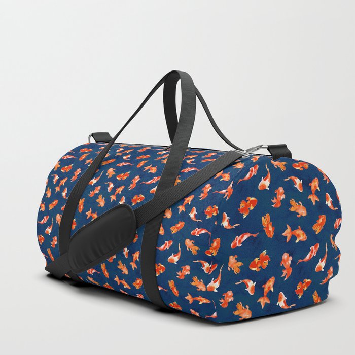 Watercolor Goldfish Pond - Moody Duffle Bag