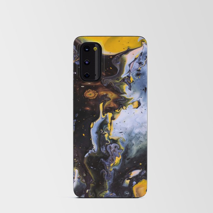 Black and yellow marble Android Card Case