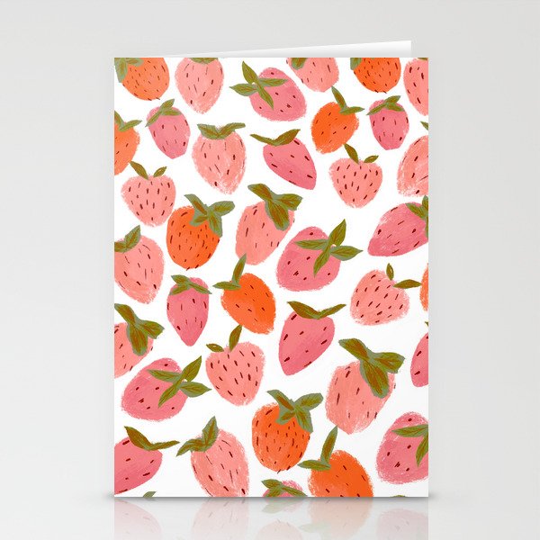 Strawberry Picking Stationery Cards