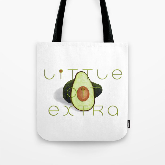 Punny Avocado - Little Pit Extra Tote Bag