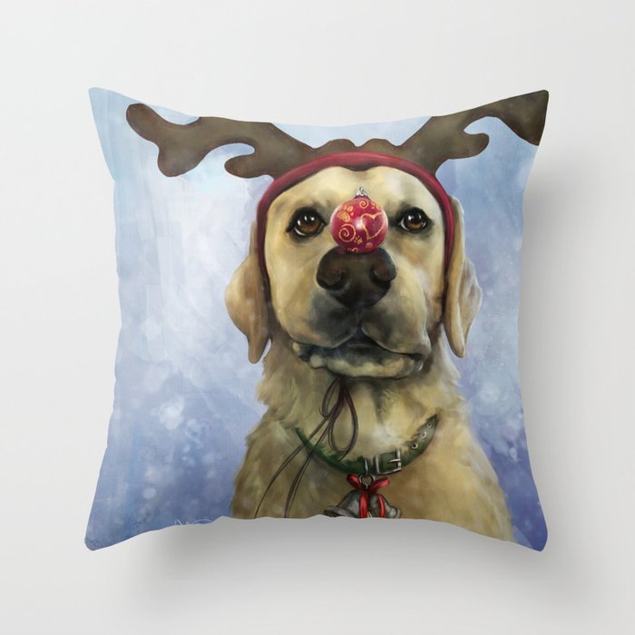 Holiday Lab Throw Pillow