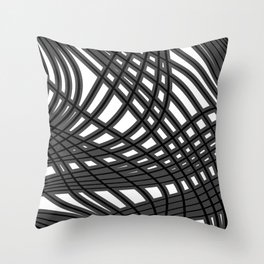 Abstract pattern - gray. Throw Pillow