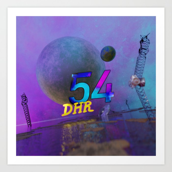 Space Ruin (DHR54) Art Print