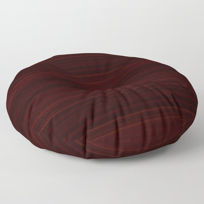 Mahogany Wood Texture Floor Pillow