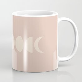 Minimal Moon Phases - Desert Rose Coffee Mug