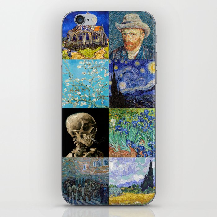 Vincent van Gogh - Masterpieces Patchwork, Grid iPhone Skin