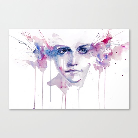 ragazza falena Canvas Print