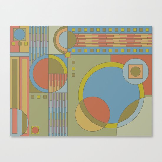 art and crafts circles Canvas Print