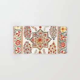 Bokhara Suzani Southwest Uzbekistan Embroidery Print Hand & Bath Towel