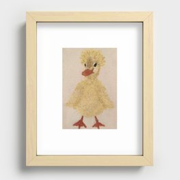 Fuzz The Cute and Cheeky Duck  Recessed Framed Print