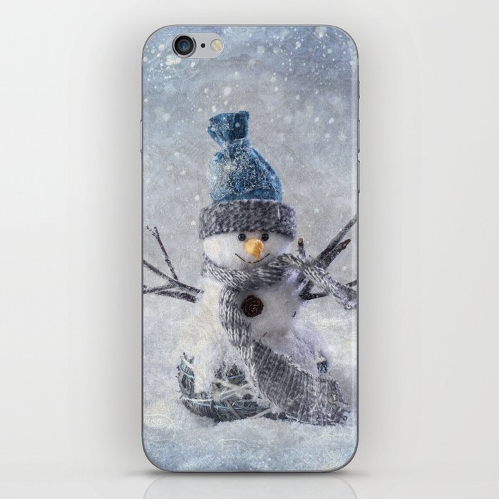 Cute snowman frozen freeze iPhone Skin