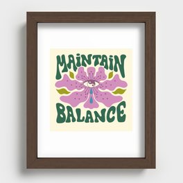 Maintain Balance Recessed Framed Print