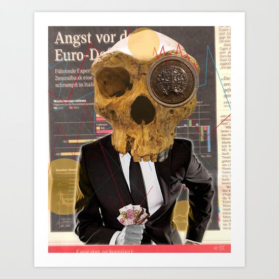 Financial business... Art Print