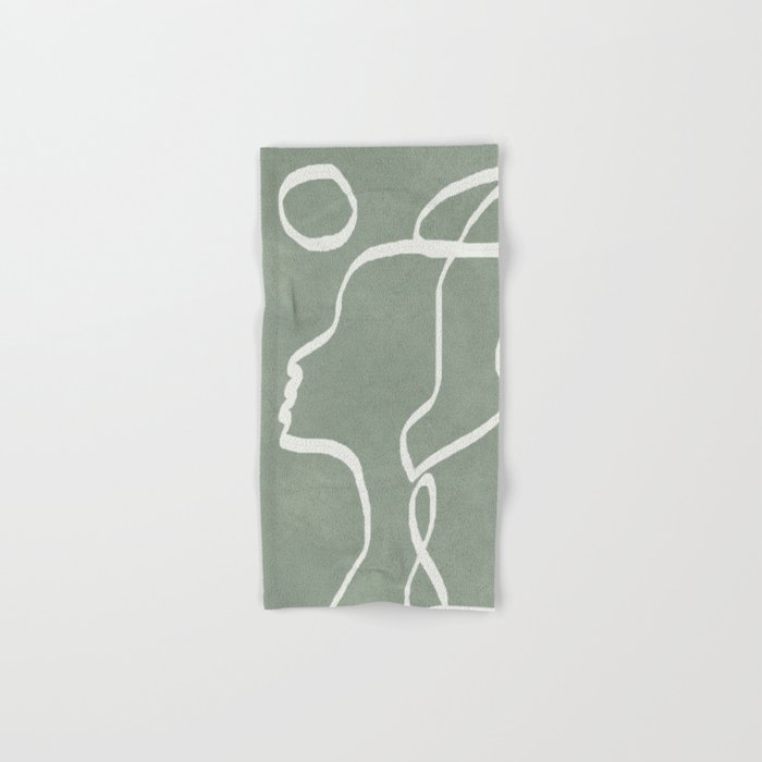 Abstract Faces Hand & Bath Towel