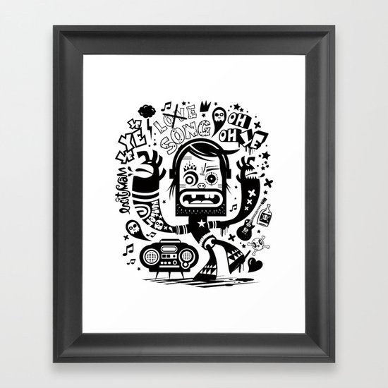 This is not a love song Framed Art Print