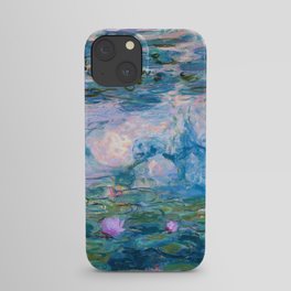 Water Lilies Monet Teal iPhone Case