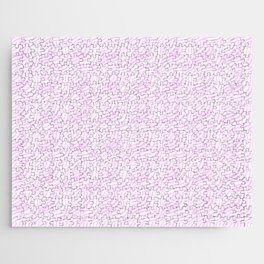 Pastel Pink Stripes Shells Jigsaw Puzzle
