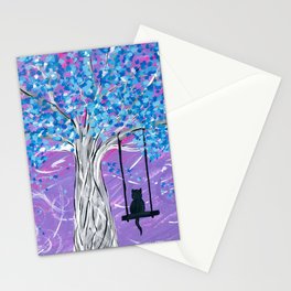 Blue Blossoms Stationery Card