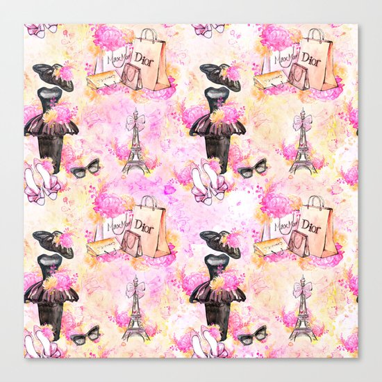 Fashion and Paris #4 Canvas Print