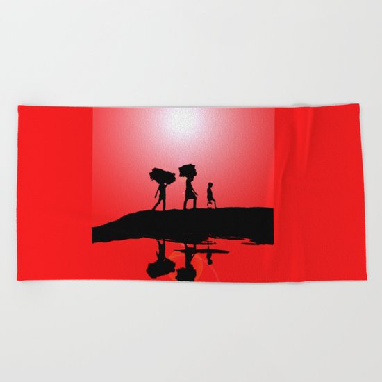 sunset Beach Towel