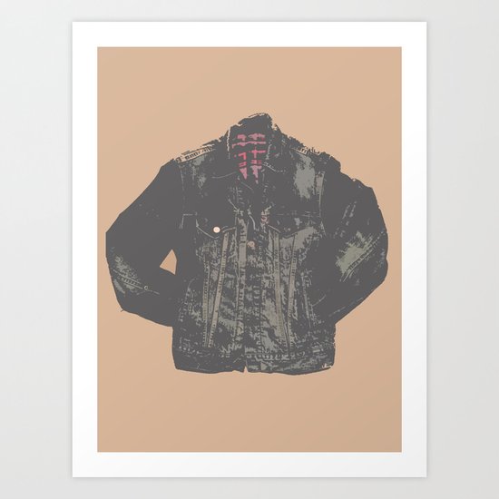 Jean Jacket Art Print