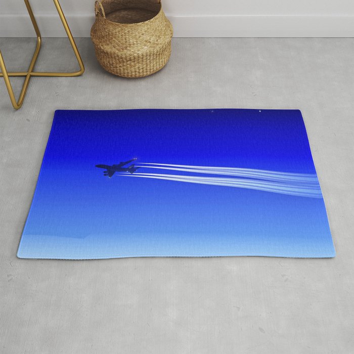 A Jet Heading Home. Rug