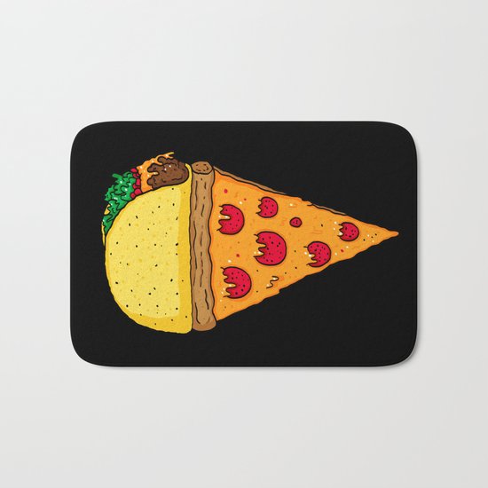 Taco Pizza Cone Bath Mat
