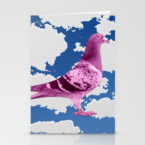 Pink Pigeon Stationery Cards