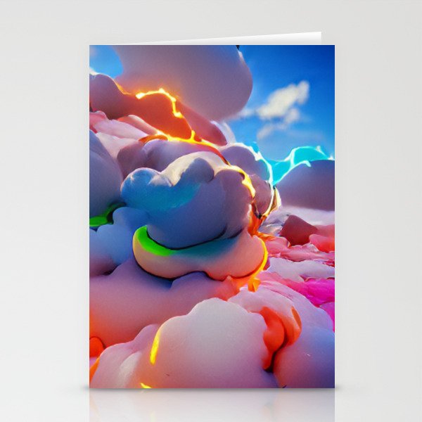 color clouds Stationery Cards