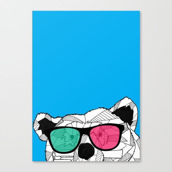 Short Bear Canvas Print