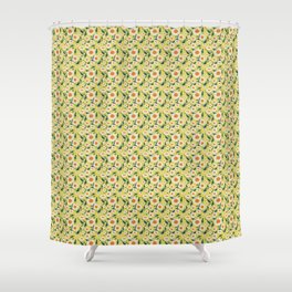 English Daisy-Mustard seed Shower Curtain