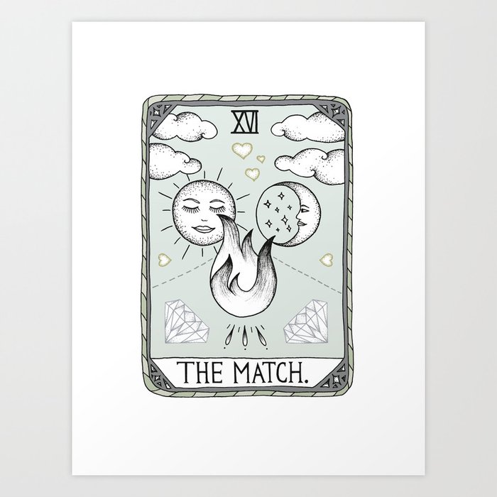 The Match Art Print by Barlena Society6