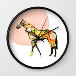Das Pferd trägt Früchte · fresh fruits for rotting humanable Wall Clock