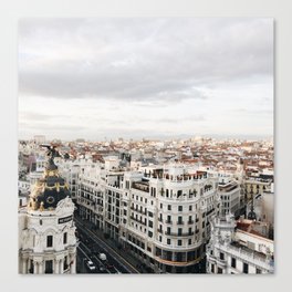 Madrid Skyline Canvas Print