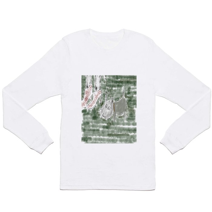 Lady and the dog! Long Sleeve T Shirt