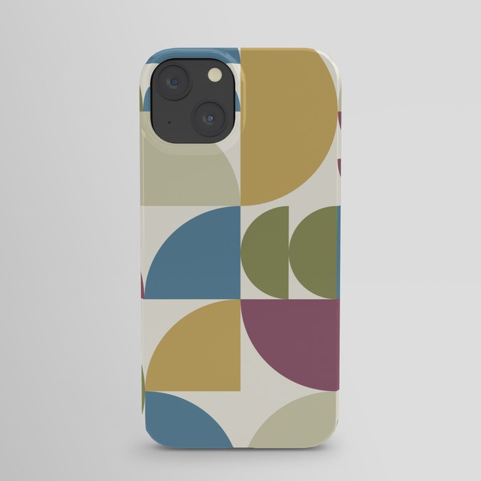 Geometry color arch shapes composition 2 iPhone Case