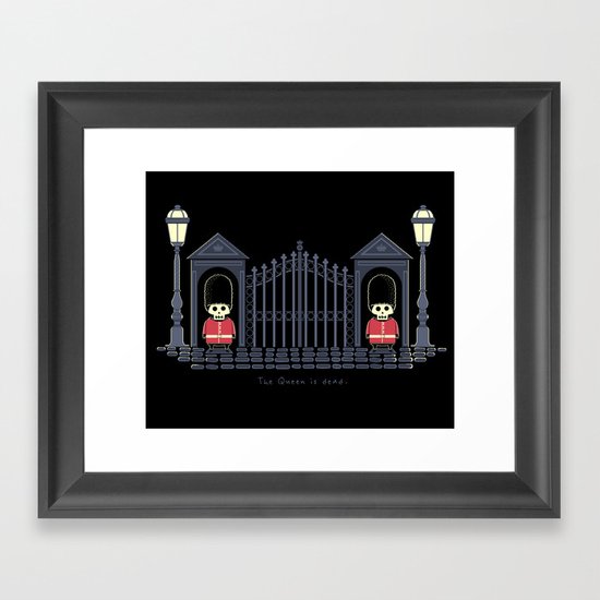 The Queen Is Dead Framed Art Print