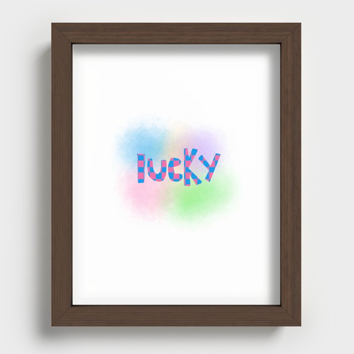 lucky item Recessed Framed Print