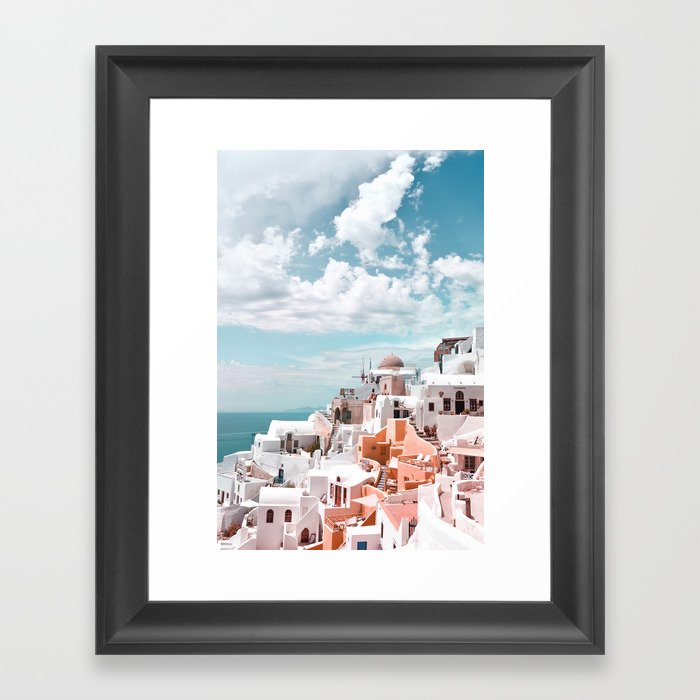 Santorini, Oia Framed Art Print