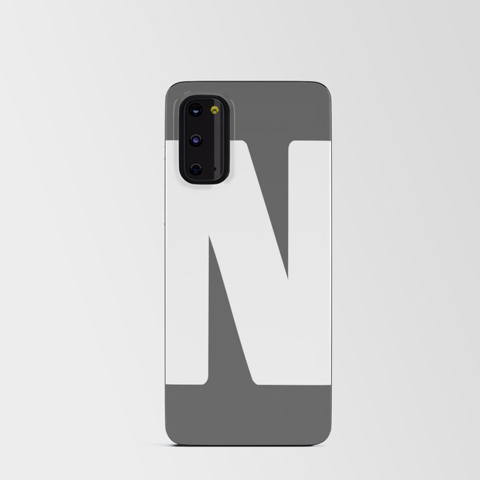 N (White & Grey Letter) Android Card Case