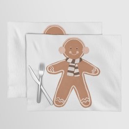 Gingerbread Man II, Cute Christmas Illustrations Placemat