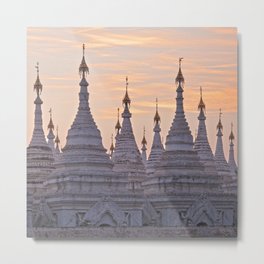 Sandamani Pagoda, Mandalay, Myanmar Metal Print | Vintage, Architecture, Landscape, Photo 