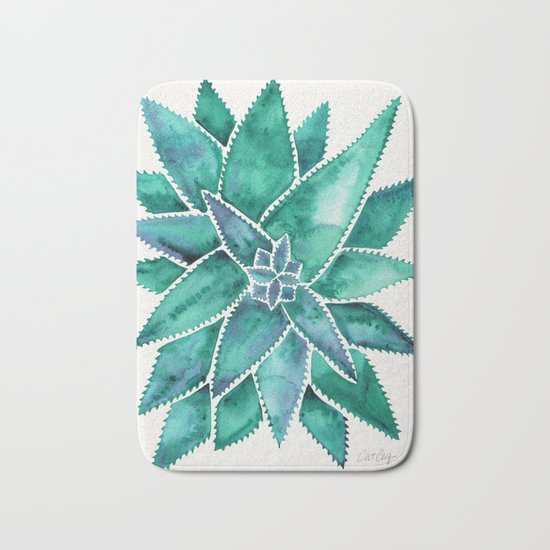 Aloe Vera – Turquoise Palette Bath Mat