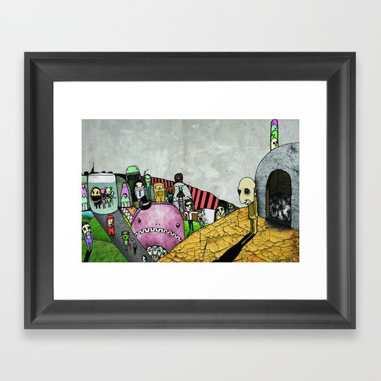 Drip Framed Art Print