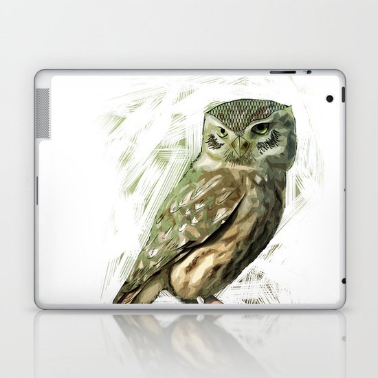 Olive Owl Laptop & iPad Skin