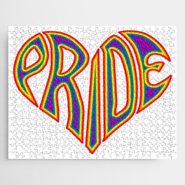 Rainbow Pride Heart Jigsaw Puzzle