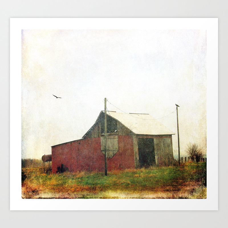 Vultures At The Red Barn Art Print By Angelandspot Society6