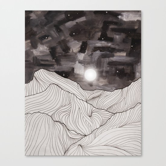 Lines in the mountains III Canvas Print