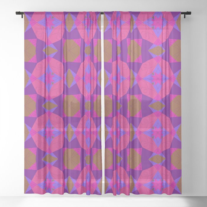 Harlequin Rose/B Sheer Curtain